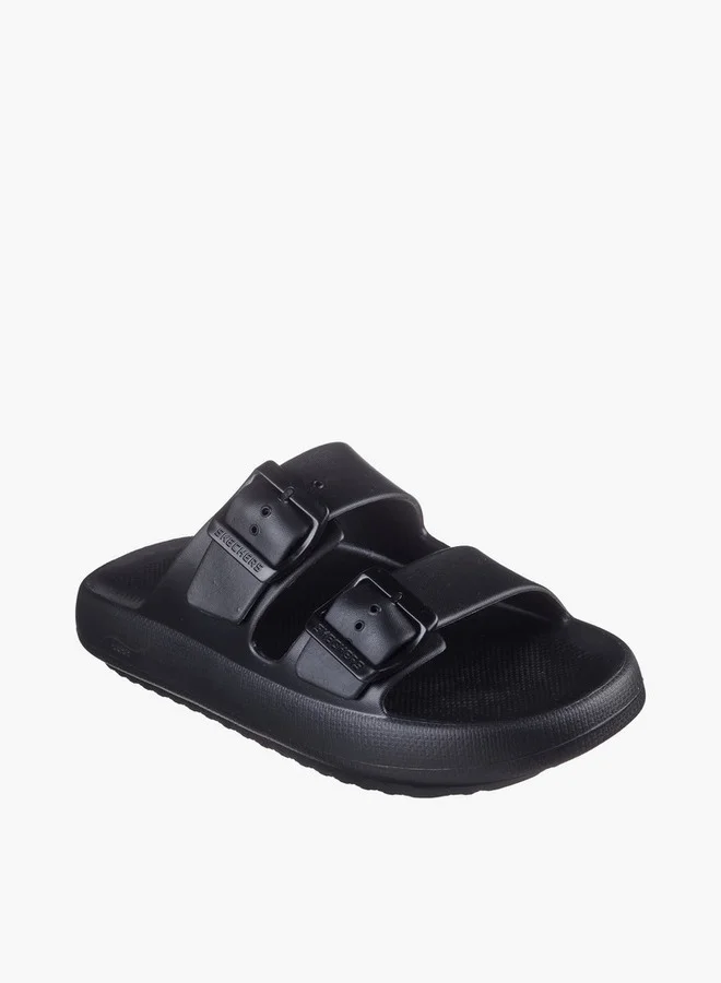 SKECHERS Men Buckle Accent Slides